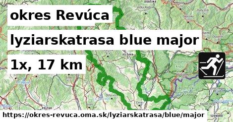 okres Revúca Lyžiarske trasy modrá hlavná