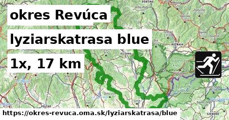 okres Revúca Lyžiarske trasy modrá 