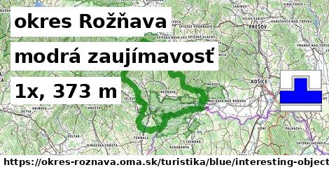 okres Rožňava Turistické trasy modrá zaujímavosť