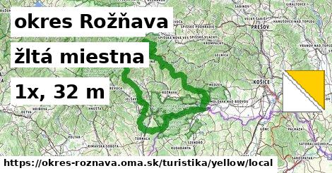 okres Rožňava Turistické trasy žltá miestna