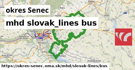 okres Senec Doprava slovak-lines bus