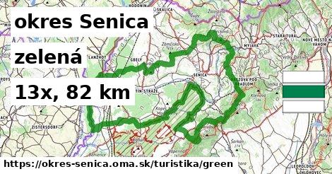 okres Senica Turistické trasy zelená 