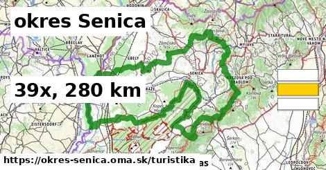 okres Senica Turistické trasy  