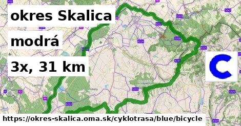 okres Skalica Cyklotrasy modrá bicycle