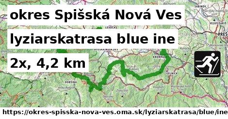 okres Spišská Nová Ves Lyžiarske trasy modrá iná