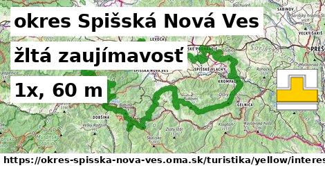 okres Spišská Nová Ves Turistické trasy žltá zaujímavosť