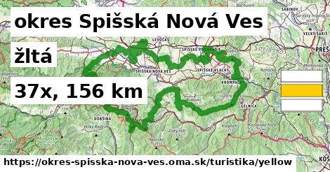 okres Spišská Nová Ves Turistické trasy žltá 