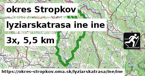 okres Stropkov Lyžiarske trasy iná iná