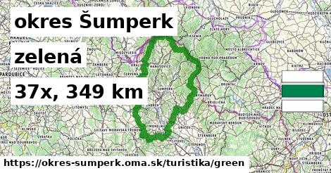 okres Šumperk Turistické trasy zelená 