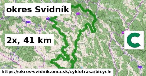 okres Svidník Cyklotrasy bicycle 