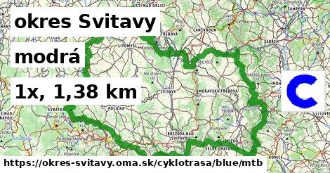 okres Svitavy Cyklotrasy modrá mtb