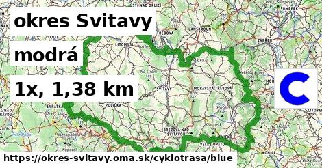 okres Svitavy Cyklotrasy modrá 