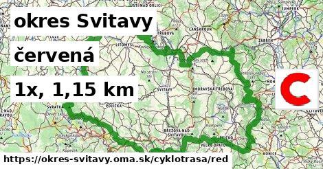 okres Svitavy Cyklotrasy červená 