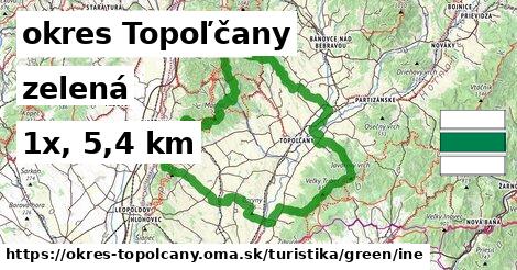 okres Topoľčany Turistické trasy zelená iná