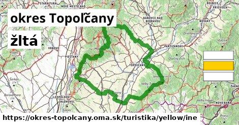 okres Topoľčany Turistické trasy žltá iná