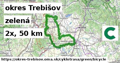 okres Trebišov Cyklotrasy zelená bicycle