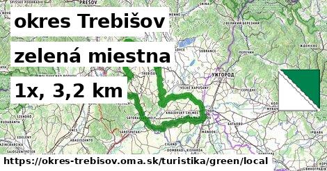 okres Trebišov Turistické trasy zelená miestna