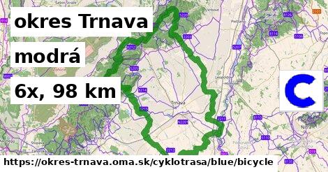 okres Trnava Cyklotrasy modrá bicycle