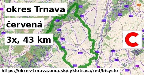 okres Trnava Cyklotrasy červená bicycle