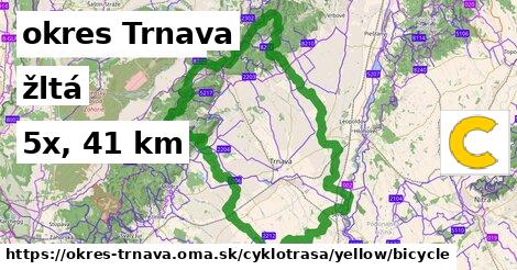 okres Trnava Cyklotrasy žltá bicycle