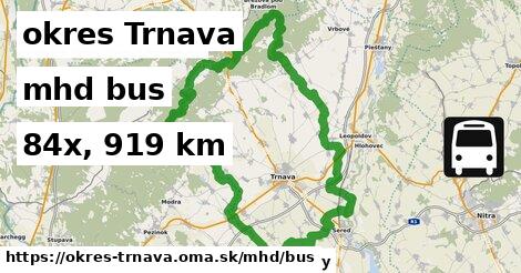 okres Trnava Doprava bus 