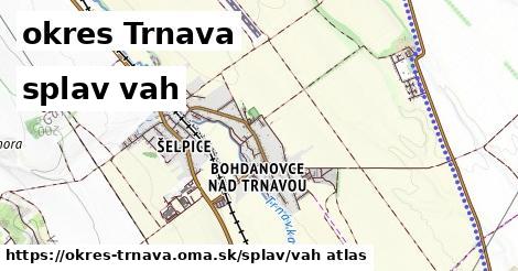 okres Trnava Splav vah 