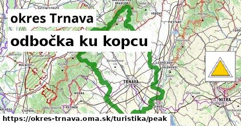 okres Trnava Turistické trasy odbočka ku kopcu 