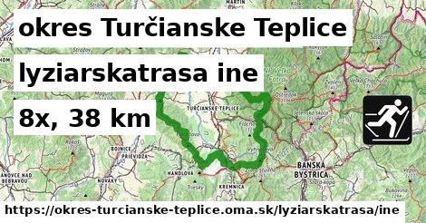 okres Turčianske Teplice Lyžiarske trasy iná 