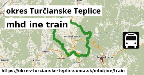 okres Turčianske Teplice Doprava iná train