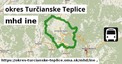 okres Turčianske Teplice Doprava iná 