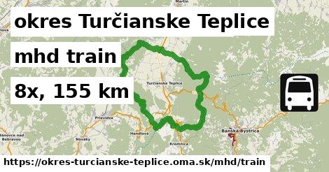 okres Turčianske Teplice Doprava train 