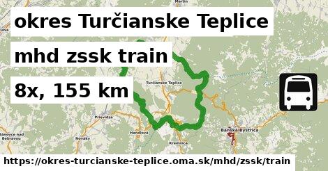 okres Turčianske Teplice Doprava zssk train