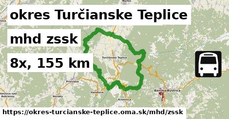 okres Turčianske Teplice Doprava zssk 