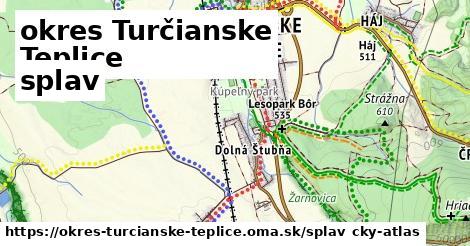 okres Turčianske Teplice Splav  