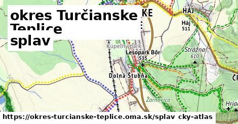 okres Turčianske Teplice Splav  