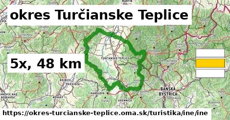 okres Turčianske Teplice Turistické trasy iná iná