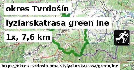okres Tvrdošín Lyžiarske trasy zelená iná