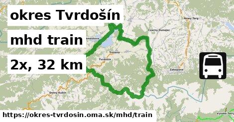 okres Tvrdošín Doprava train 