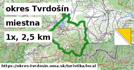 okres Tvrdošín Turistické trasy miestna 