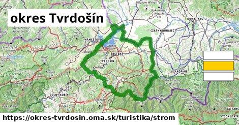 okres Tvrdošín Turistické trasy strom 