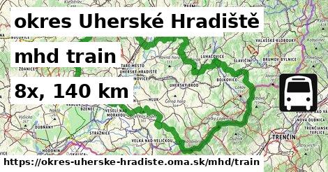 okres Uherské Hradiště Doprava train 