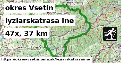 okres Vsetín Lyžiarske trasy iná 