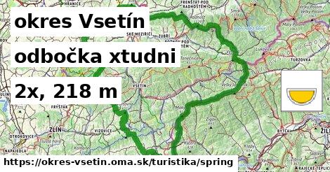 okres Vsetín Turistické trasy odbočka xtudni 