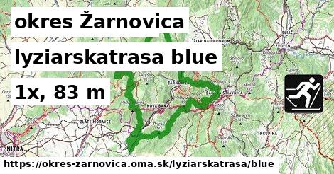 okres Žarnovica Lyžiarske trasy modrá 