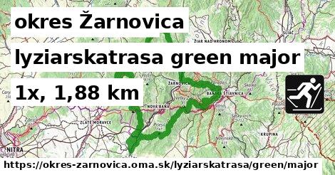 okres Žarnovica Lyžiarske trasy zelená hlavná