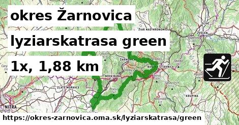 okres Žarnovica Lyžiarske trasy zelená 