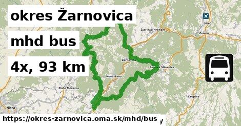 okres Žarnovica Doprava bus 