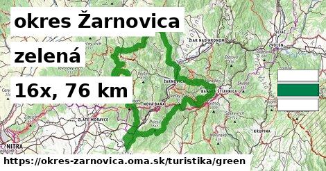 okres Žarnovica Turistické trasy zelená 