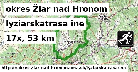 okres Žiar nad Hronom Lyžiarske trasy iná 