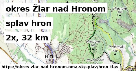 okres Žiar nad Hronom Splav hron 